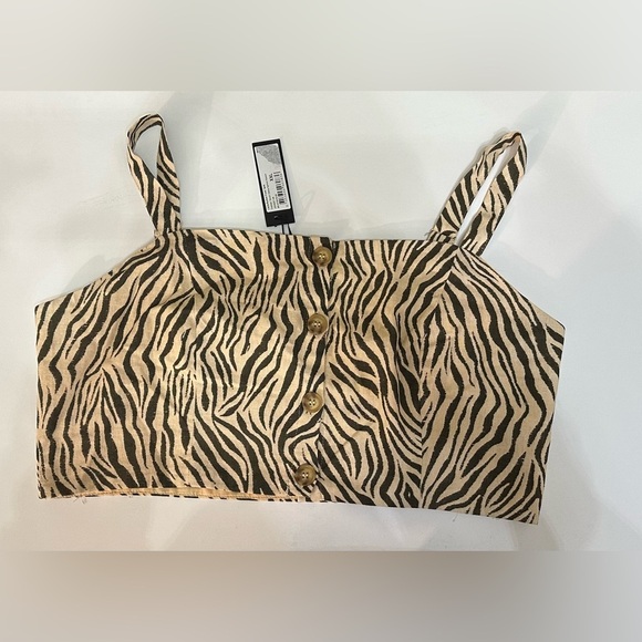 π¦Cotton On Button Up Zebra Tank Top π¦ - Picture 2 of 10